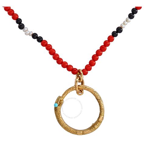 gucci ouroboros chain agat|Gucci Gold Necklaces .